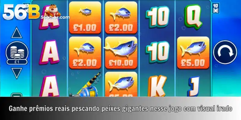 Ganhe prêmios reais pescando peixes gigantes nesse jogo com visual irado