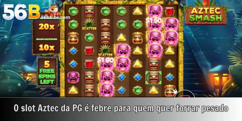 O slot Aztec da PG é febre para quem quer forrar pesado